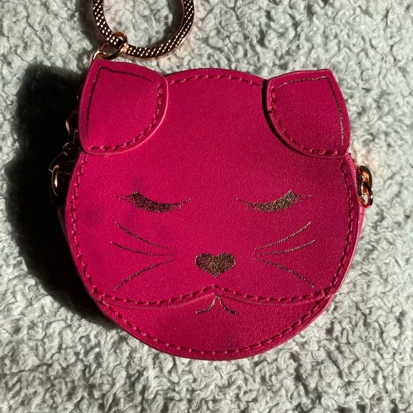 Ted baker Cat Face Coin Purse Keychain - Picture 5 of 13